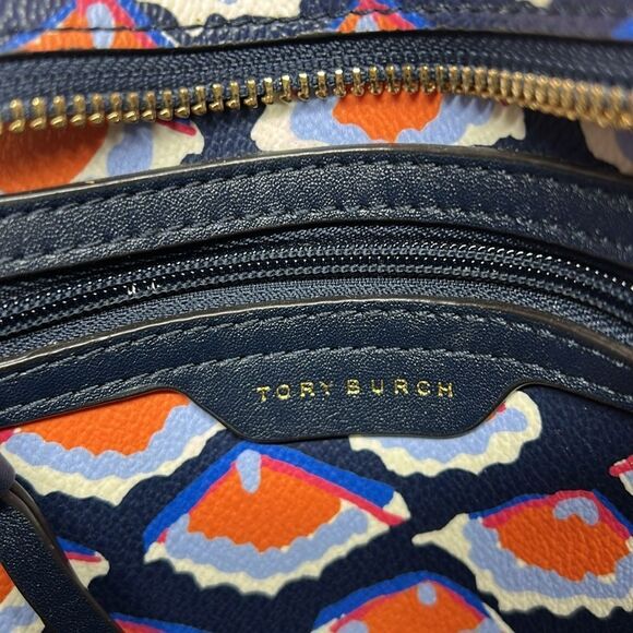 1819 Tory Burch Kerrington square Fiori print tote bag - Picture 6 of 13